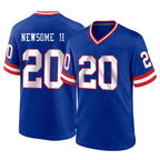 Kooe NY.Giants #20 Greg Newsome II Player Royal Classic Home Game Stitched Jerseys