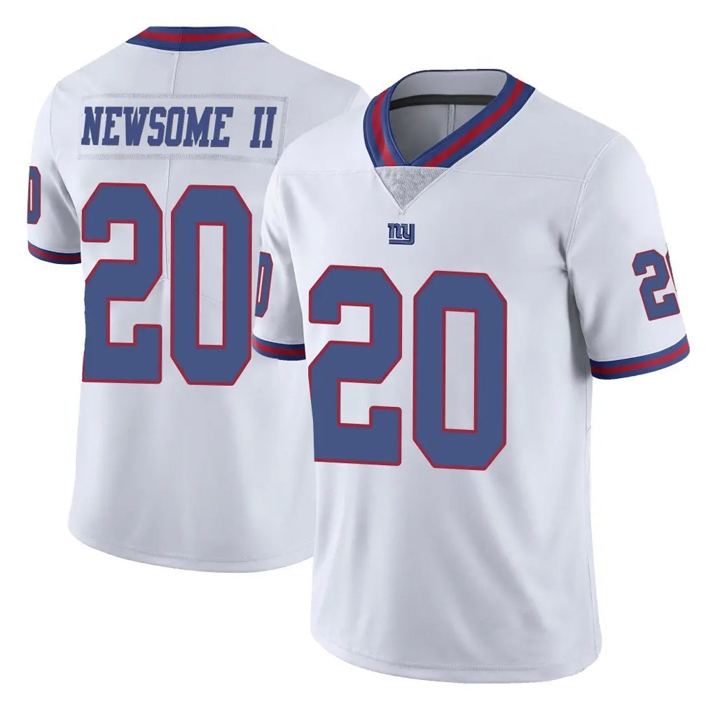 Kooe NY.Giants #20 Greg Newsome II Player White Color Rush Home Game Stitched Jerseys
