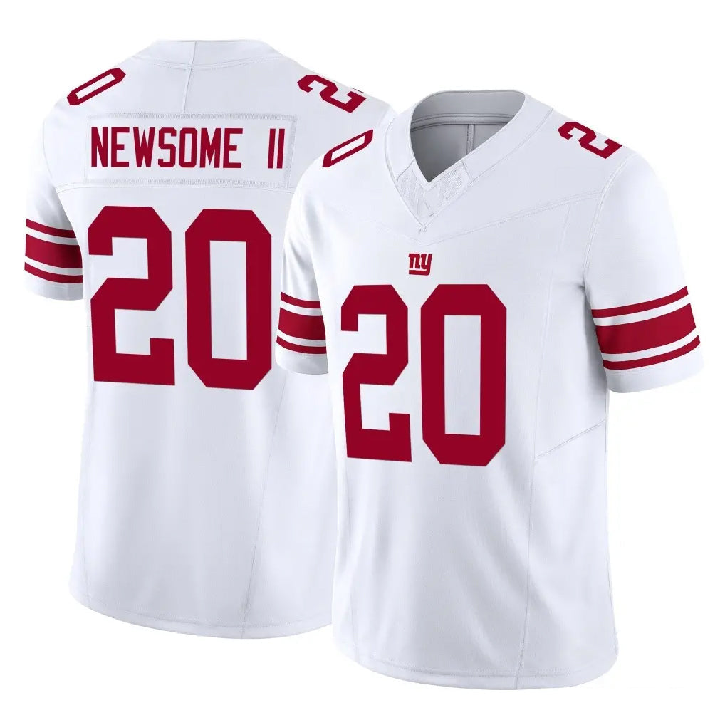 Kooe NY.Giants #20 Greg Newsome II Player White Limited Vapor F.U.S.E. Home Game Stitched Jerseys