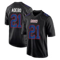 Kooe NY.Giants #21 Paulson Adebo Player Carbon Fashion Limited Home Game Stitched Jerseys