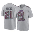 Kooe NY.Giants #21 Paulson Adebo Player Gray Atmosphere Fashion Limited Game Stitched Jerseys