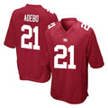 Kooe NY.Giants #21 Paulson Adebo Player Red Home Game Stitched Jerseys