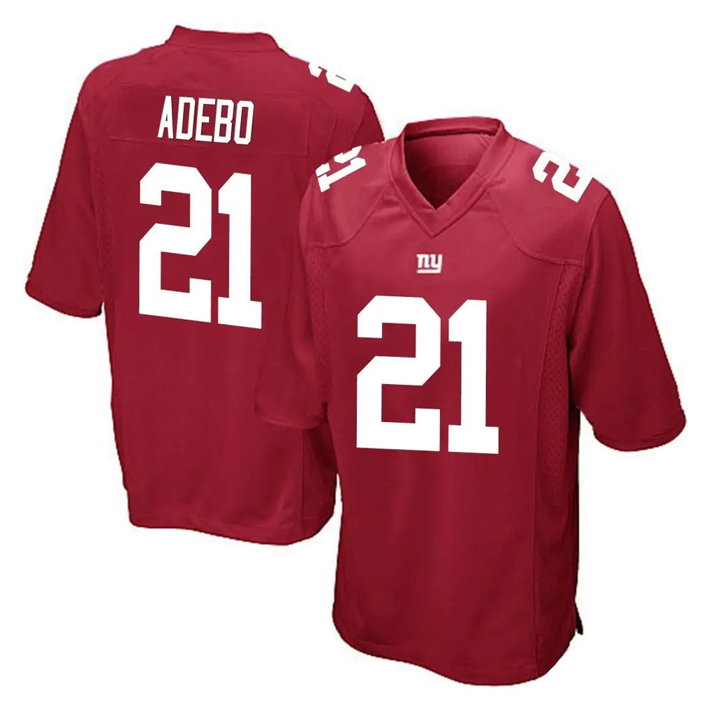 Kooe NY.Giants #21 Paulson Adebo Player Red Home Game Stitched Jerseys