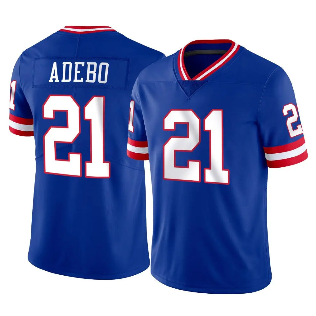 Kooe NY.Giants #21 Paulson Adebo Player Royal Classic Vapor Home Game Stitched Jerseys