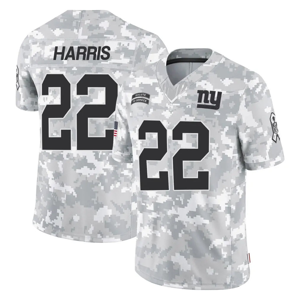 Kooe NY.Giants #22 Najee Harris Player Arctic Camo Salute To Service Limited Game Stitched Jerseys