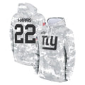 Kooe NY.Giants #22 Najee Harris Player Arctic Camo Salute to Service Pullover Hoodies Limited Game Stitched Jerseys