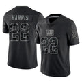 Kooe NY.Giants #22 Najee Harris Player Black Limited Reflective Home Game Stitched Jerseys
