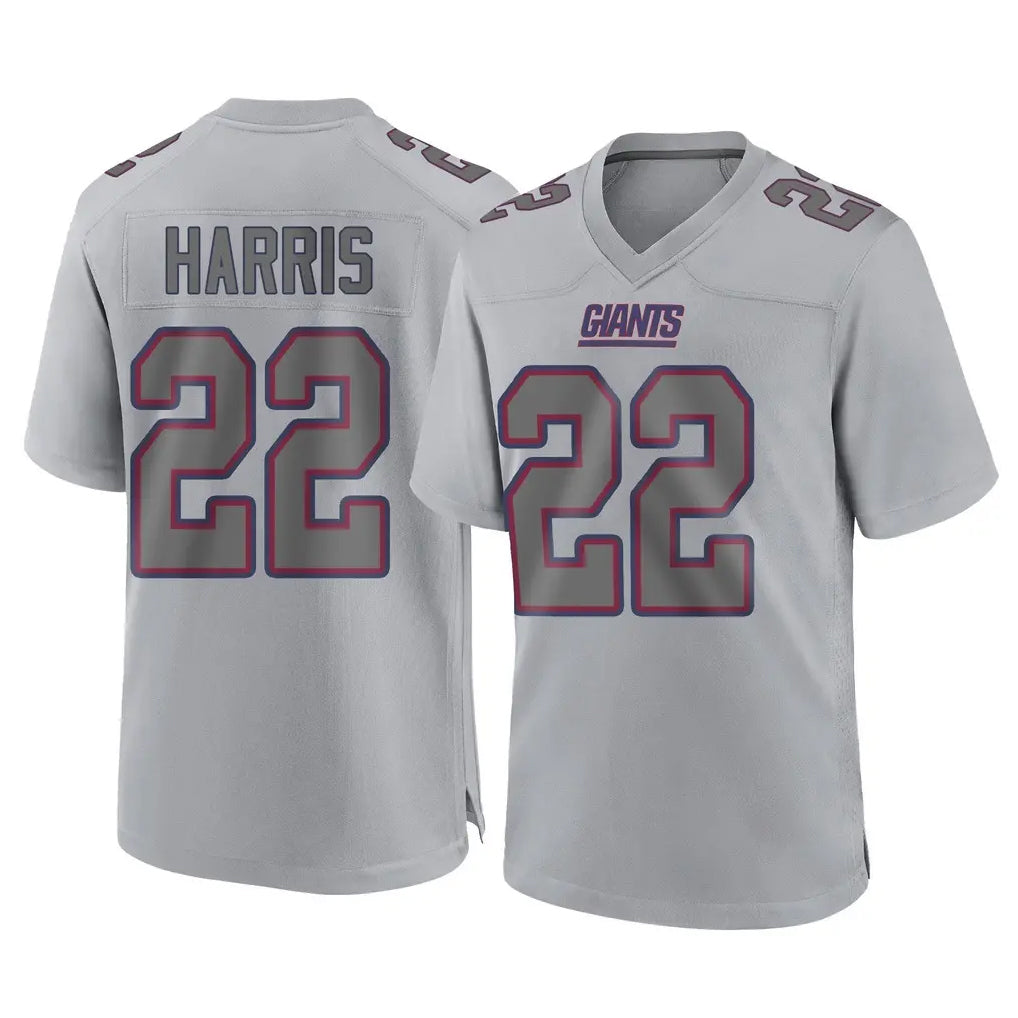 Kooe NY.Giants #22 Najee Harris Player Gray Atmosphere Fashion Limited Game Stitched Jerseys