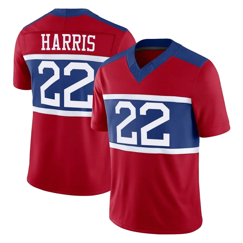 Kooe NY.Giants #22 Najee Harris Player Red Century Vapor F.U.S.E. Home Game Stitched Jerseys