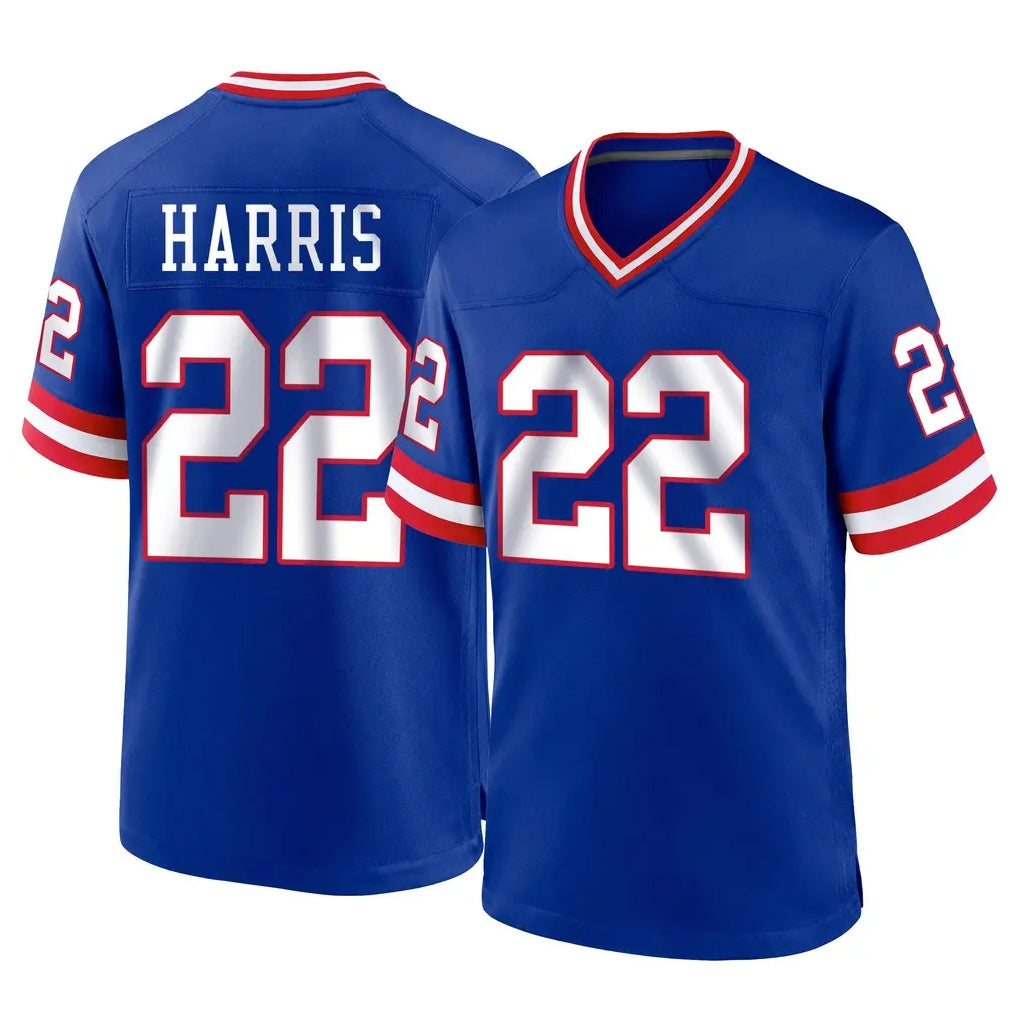 Kooe NY.Giants #22 Najee Harris Player Royal Classic Home Game Stitched Jerseys