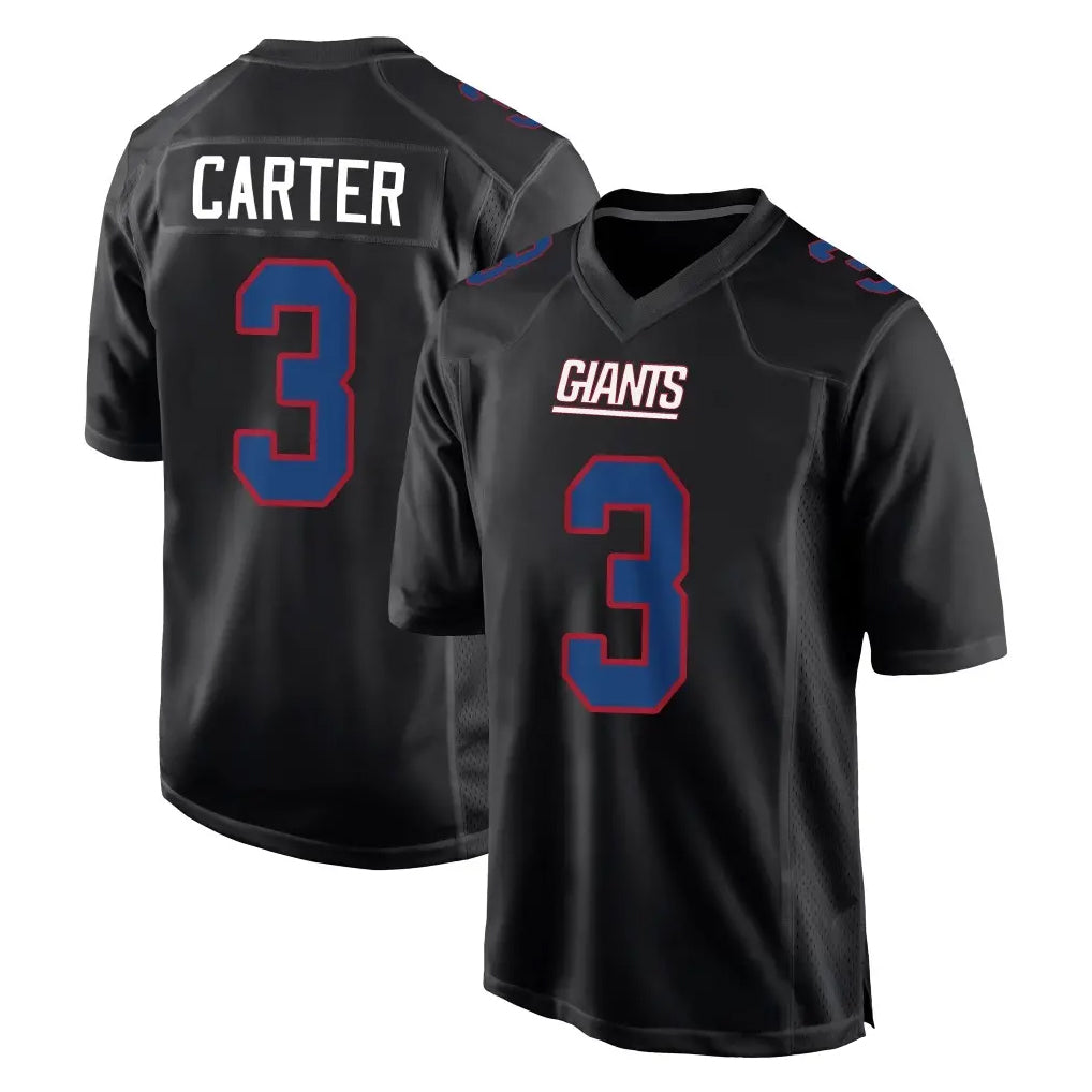 Kooe NY.Giants #3 Abdul Carter Player Carbon Fashion Limited Home Game Stitched Jerseys