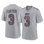 Kooe NY.Giants #3 Abdul Carter Player Gray Atmosphere Fashion Limited Game Stitched Jerseys
