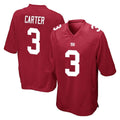 Kooe NY.Giants #3 Abdul Carter Player Red Home Game Stitched Jerseys