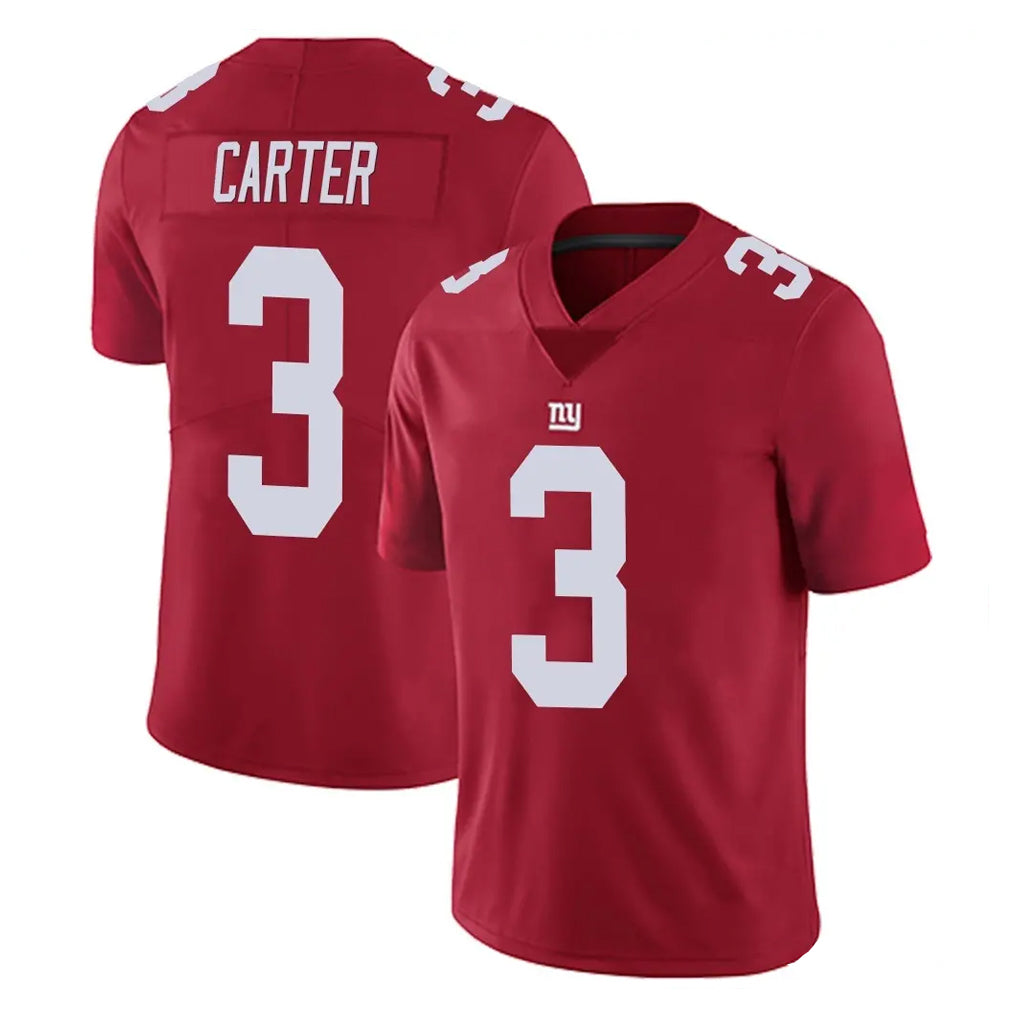Kooe NY.Giants #3 Abdul Carter Player Red Limited Vapor Untouchable Home Game Stitched Jerseys
