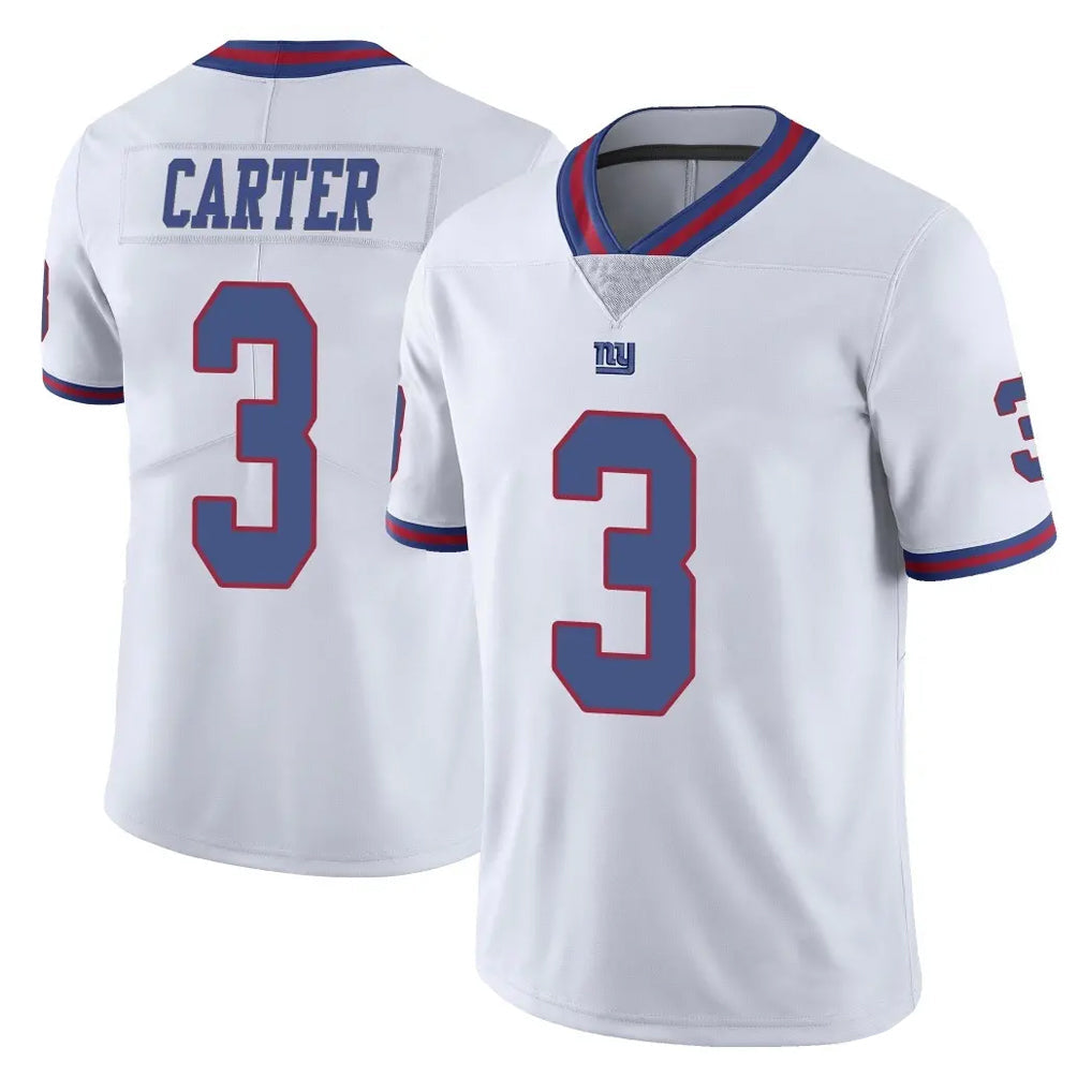 Kooe NY.Giants #3 Abdul Carter Player White Color Rush Home Game Stitched Jerseys