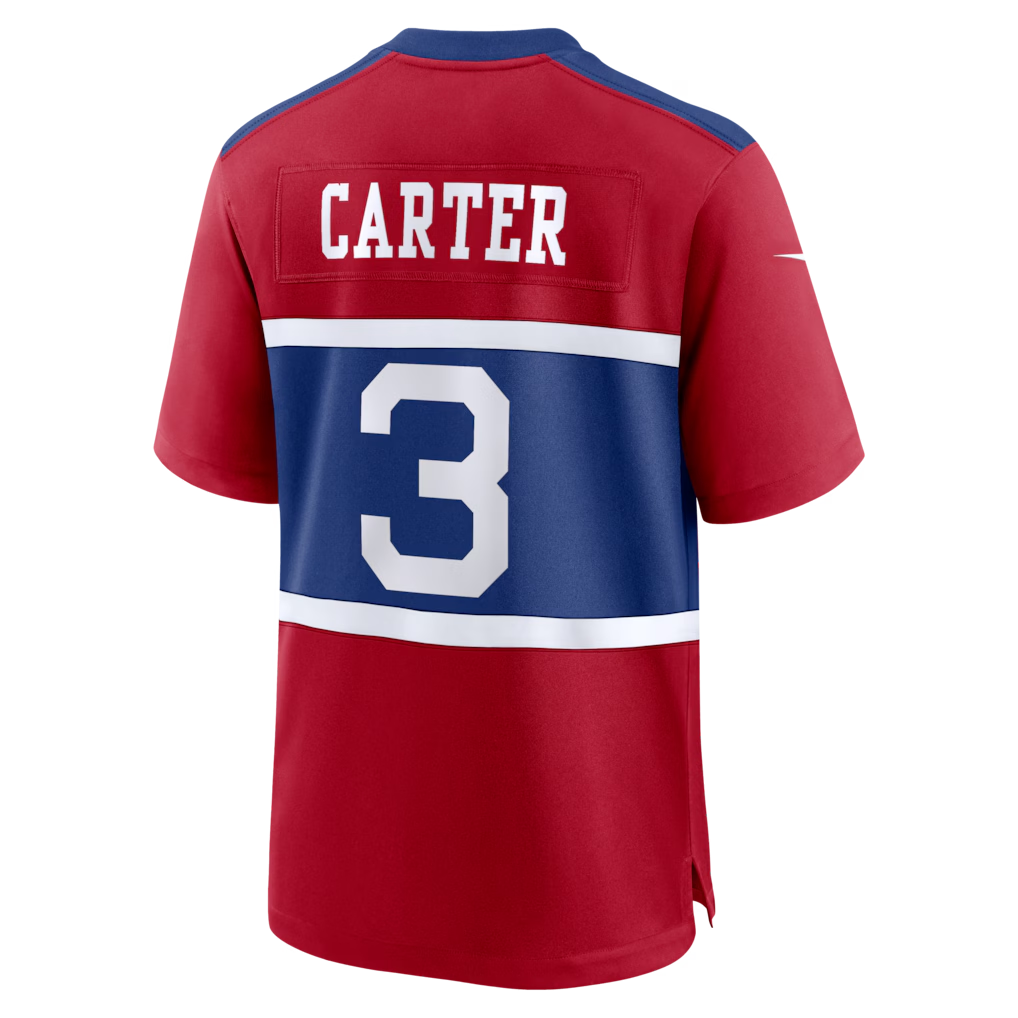 Kooe NY.Giants #3 Abdul Carter Red Alternate Game Stitched Jerseys