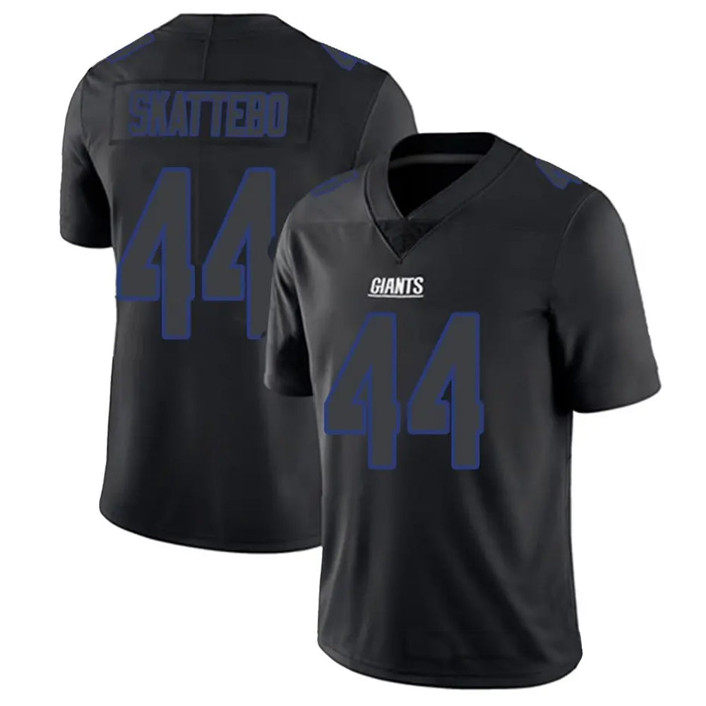 Kooe NY.Giants #44 Cam Skattebo Player Limited Black Impact Stitched Jerseys