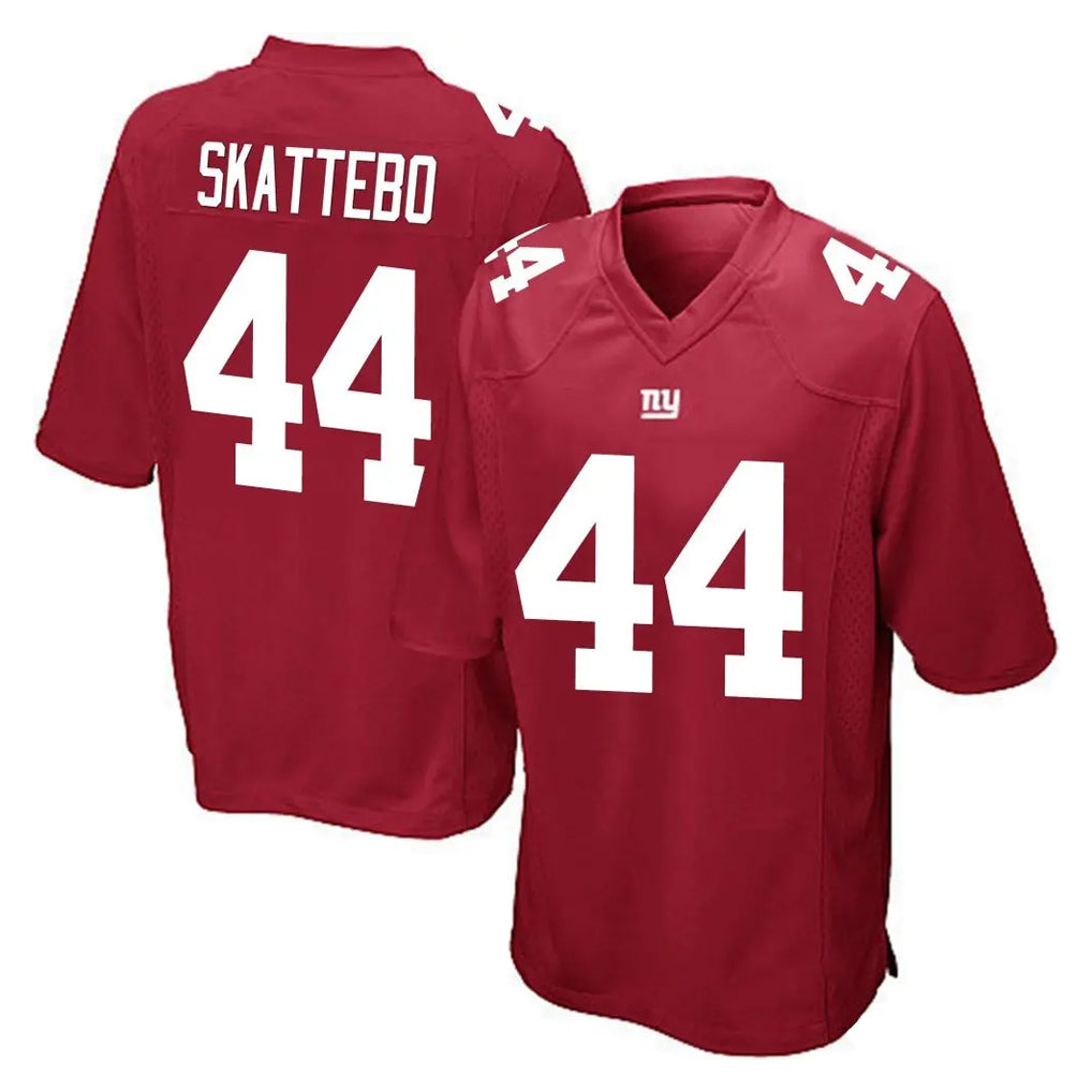 Kooe NY.Giants #44 Cam Skattebo Player Red Home Game Stitched Jerseys