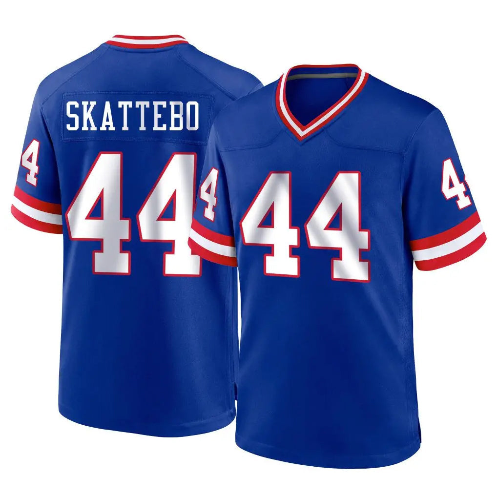 Kooe NY.Giants #44 Cam Skattebo Player Royal Classic Home Game Stitched Jerseys
