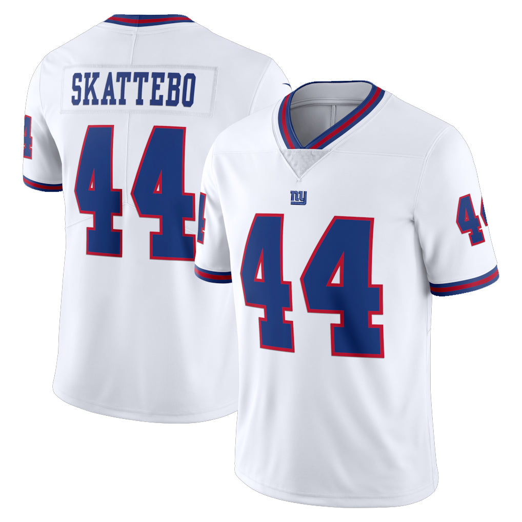 Kooe NY.Giants #44 Cam Skattebo Player White Color Rush Home Game Stitched Jerseys