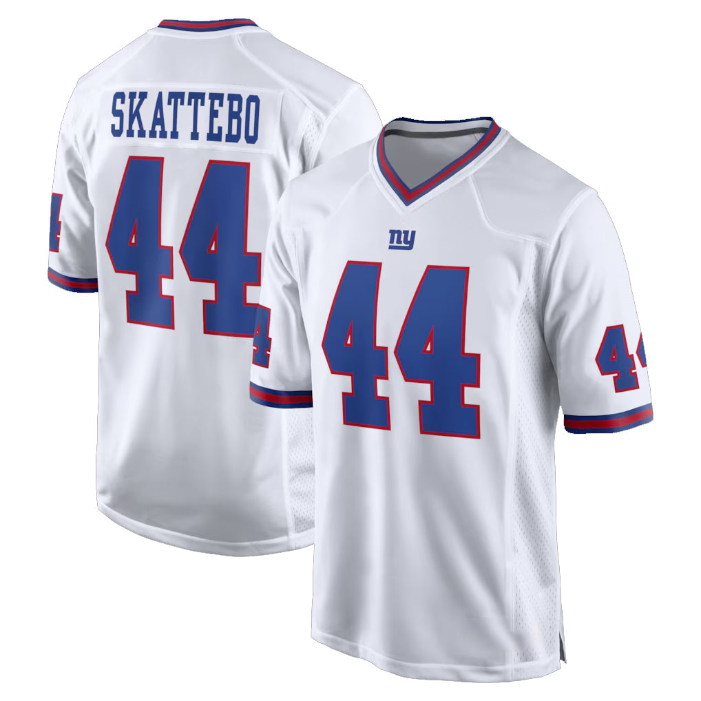Kooe NY.Giants #44 Cam Skattebo Player White Game Home Stitched Jerseys