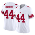 Kooe NY.Giants #44 Cam Skattebo Player White Limited Vapor F.U.S.E. Home Game Stitched Jerseys