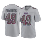 Kooe NY.Giants #49 Tremaine Edmunds Player Gray Atmosphere Fashion Limited Game Stitched Jerseys