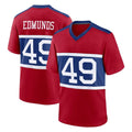 Kooe NY.Giants #49 Tremaine Edmunds Player Red Century Home Game Stitched Jerseys