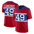 Kooe NY.Giants #49 Tremaine Edmunds Player Red Century Vapor F.U.S.E. Home Game Stitched Jerseys
