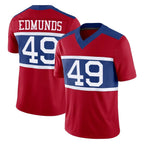 Kooe NY.Giants #49 Tremaine Edmunds Player Red Century Vapor F.U.S.E. Home Game Stitched Jerseys