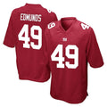 Kooe NY.Giants #49 Tremaine Edmunds Player Red Home Game Stitched Jerseys