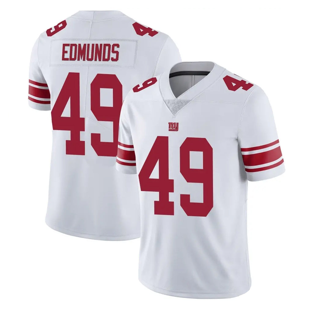 Kooe NY.Giants #49 Tremaine Edmunds Player White Limited Vapor Untouchable Home Game Stitched Jerseys