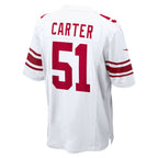 Kooe NY.Giants #51 Abdul Carter Player Whtie Game Stitched Jerseys