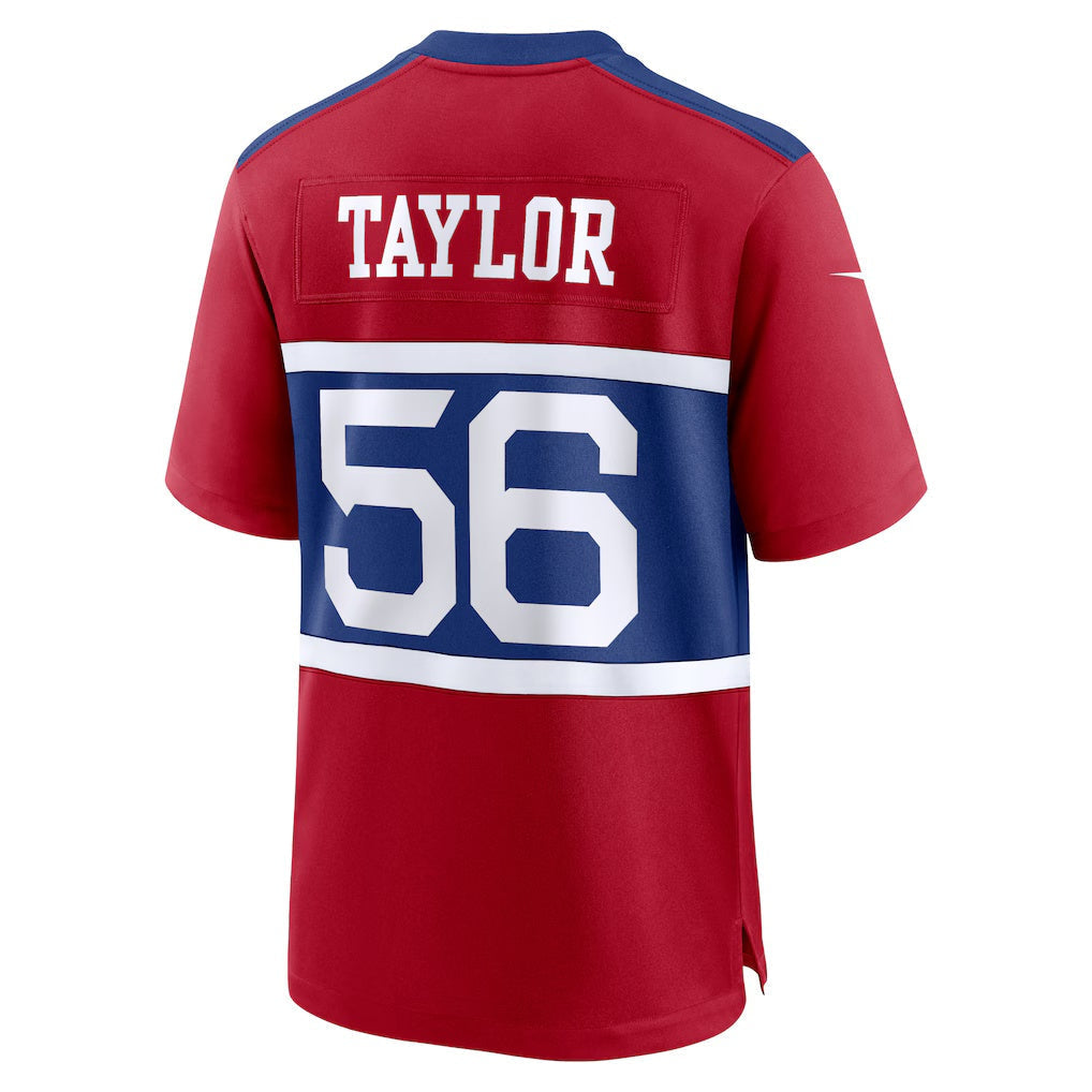 Kooe NY.Giants #56 Lawrence Taylor Century Red Alternate Retired Player Game Stitched Jerseys