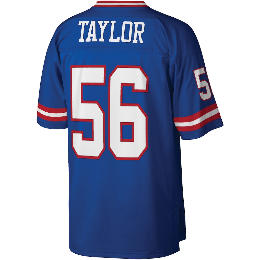 Kooe NY.Giants #56 Lawrence Taylor Mitchell & Ness Royal Legacy Replica Jersey Stitched Puhic Game Jerseys