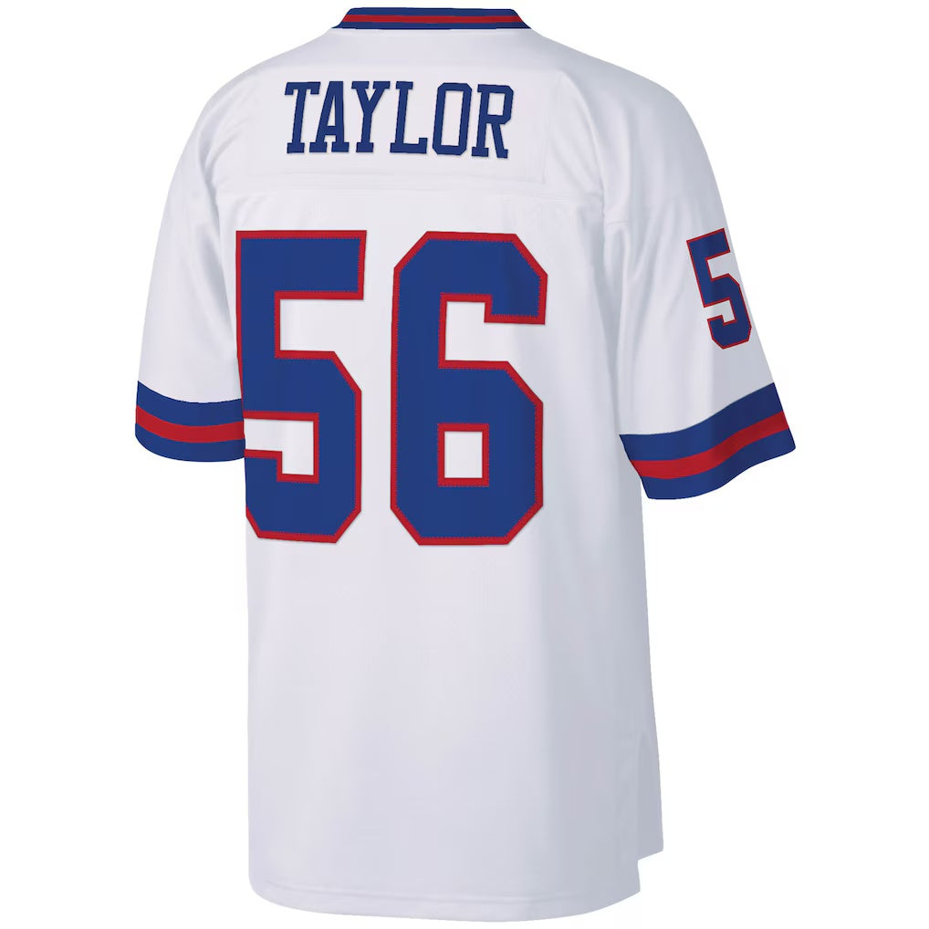 Kooe NY.Giants #56 Lawrence Taylor Mitchell & Ness White Legacy Replica Stitched Jerseys