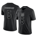 Kooe NY.Giants #5 Kayvon Thibodeaux Player Black Limited Reflective Home Game Stitched Jerseys