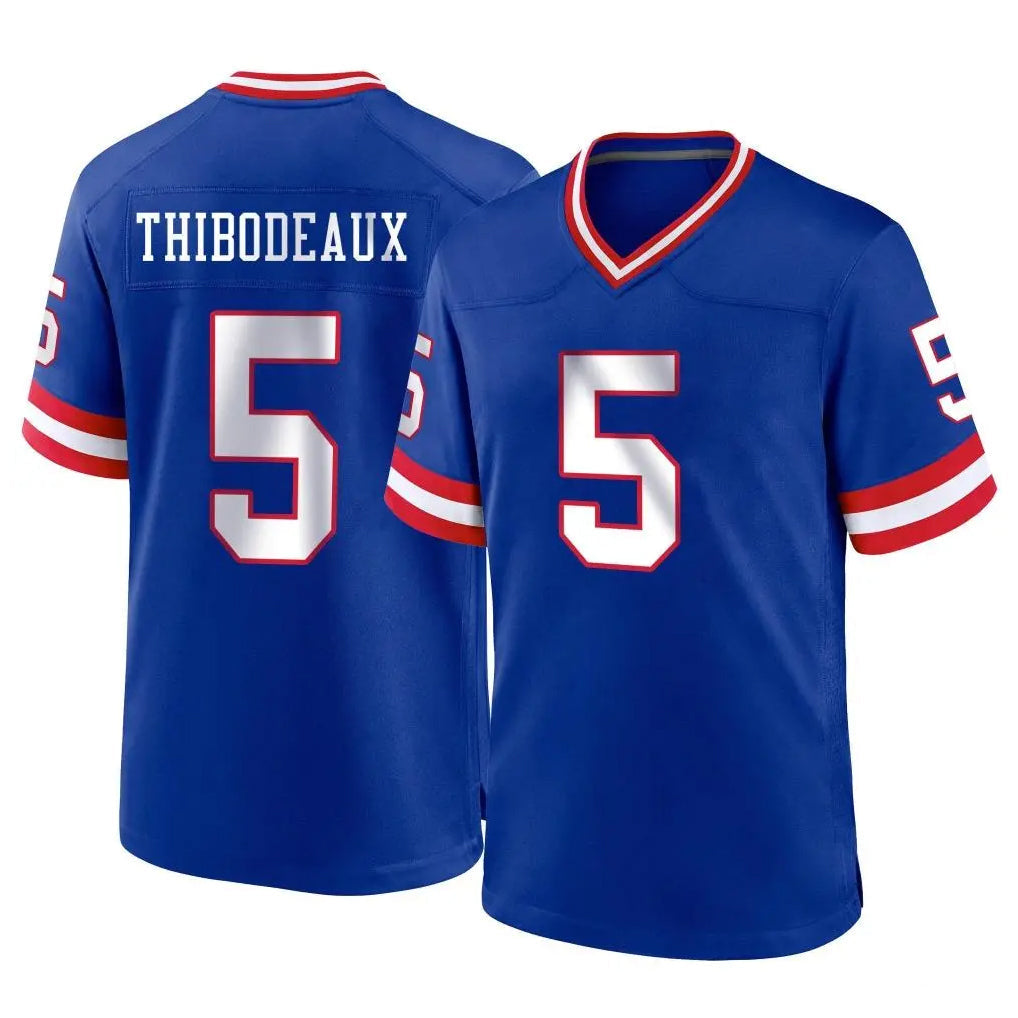 Kooe NY.Giants #5 Kayvon Thibodeaux Player Royal Classic Home Game Stitched Jerseys