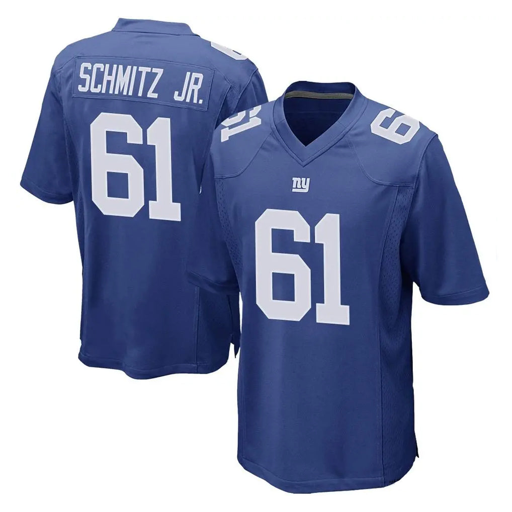 Kooe NY.Giants #61 John Michael Schmitz Jr. Player Royal Home Game Stitched Jerseys