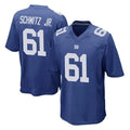 Kooe NY.Giants #61 John Michael Schmitz Jr. Player Royal Home Game Stitched Jerseys