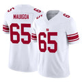 Kooe NY.Giants #65 Francis Mauigoa Player White Limited Vapor F.U.S.E. Home Game Stitched Jerseys