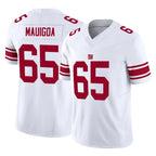 Kooe NY.Giants #65 Francis Mauigoa Player White Limited Vapor F.U.S.E. Home Game Stitched Jerseys