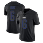 Kooe NY.Giants #6 Jaxson Dart Player Black Impact Limited Home Game Stitched Jerseys