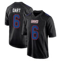 Kooe NY.Giants #6 Jaxson Dart Player Carbon Fashion Limited Home Game Stitched Jerseys