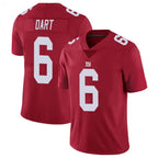 Kooe NY.Giants #6 Jaxson Dart Player Red Alternate Vapor Limited Stitched Jerseys