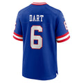 Kooe NY.Giants #6 Jaxson Dart Player Royal Alternate Classic Game Stitched Jerseys