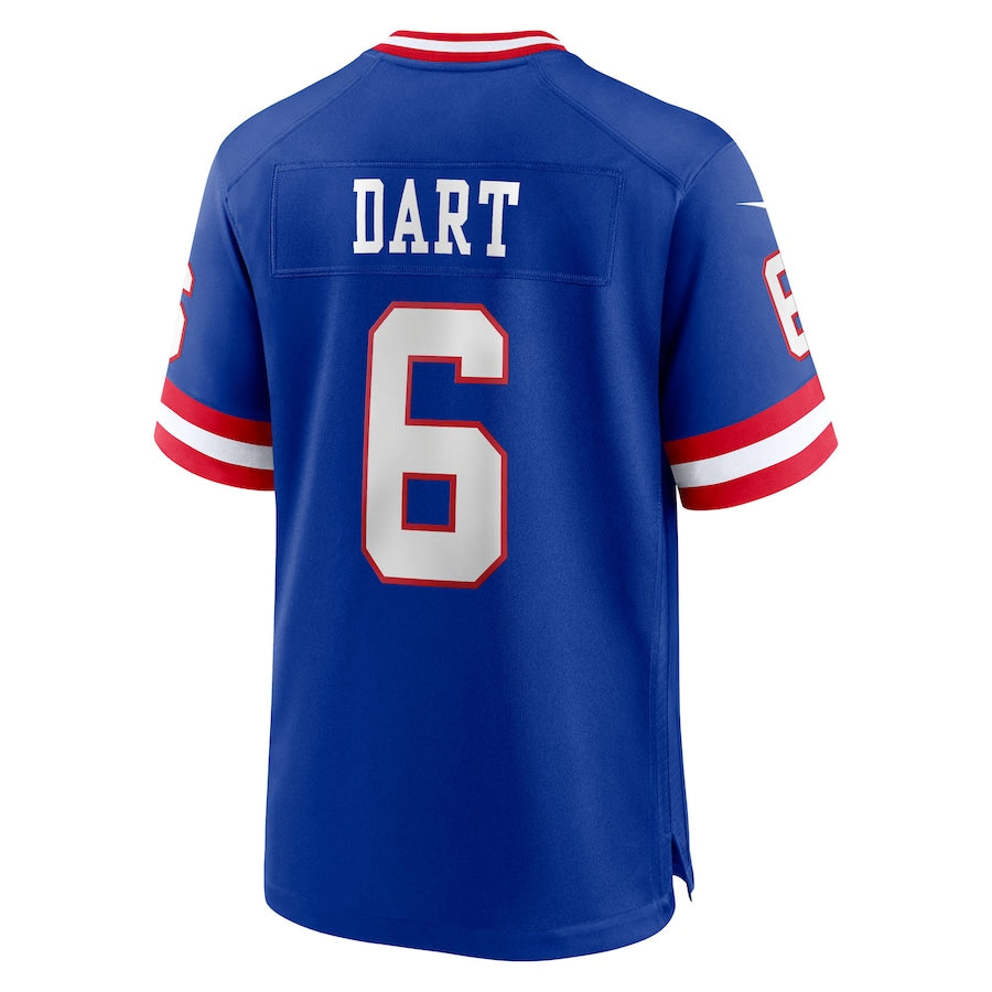 Kooe NY.Giants #6 Jaxson Dart Player Royal Alternate Classic Game Stitched Jerseys