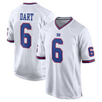 Kooe NY.Giants #6 Jaxson Dart Player White Game Home Stitched Jerseys