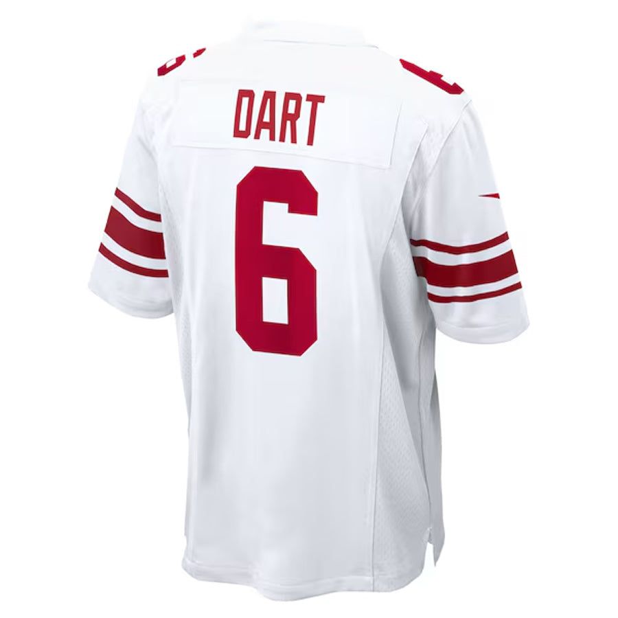 Kooe NY.Giants #6 Jaxson Dart Player White Home Game Stitched Jerseys