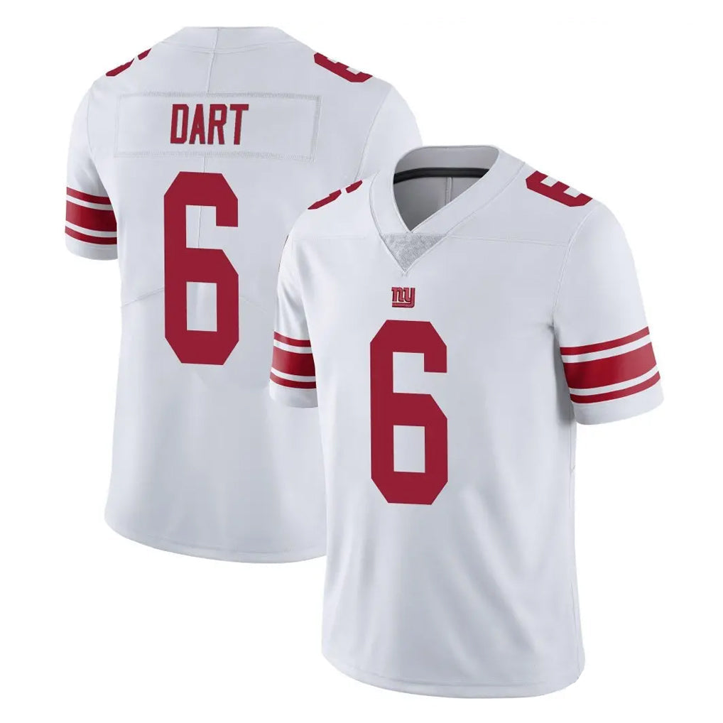 Kooe NY.Giants #6 Jaxson Dart Player White Limited Vapor Untouchable Home Game Stitched Jerseys